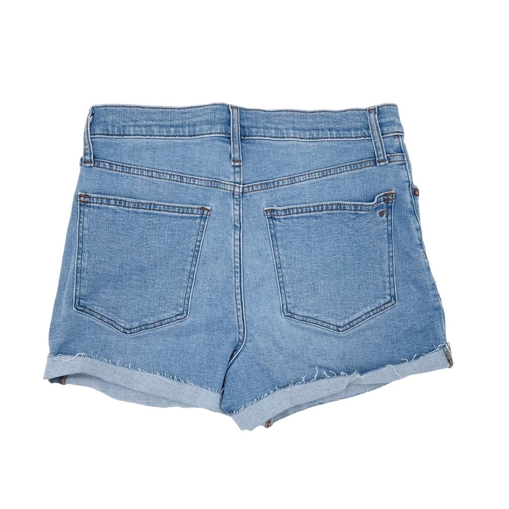 NEW Madewell High-Rise Denim Shorts in Littleton Wash Cutoff Hems Stretch NF031 - Picture 2 of 6
